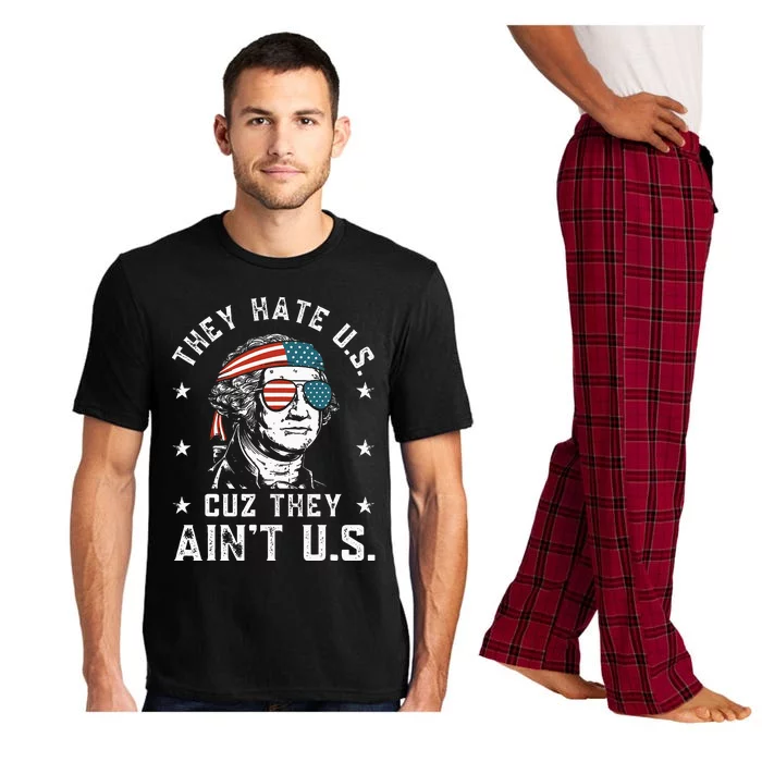 They Hate Us Cuz They Aint Us Funny 4th Of July Pajama Set