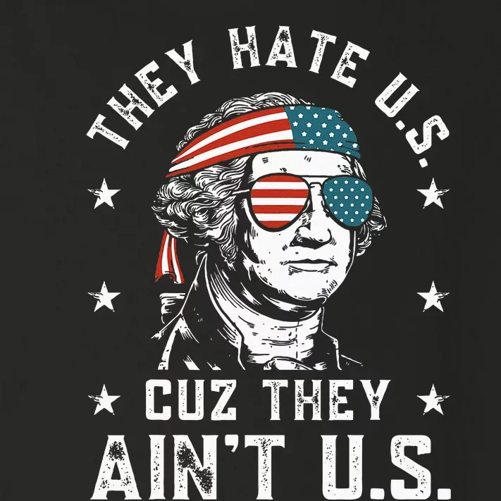 They Hate Us Cuz They Aint Us Funny 4th Of July Toddler Long Sleeve Shirt