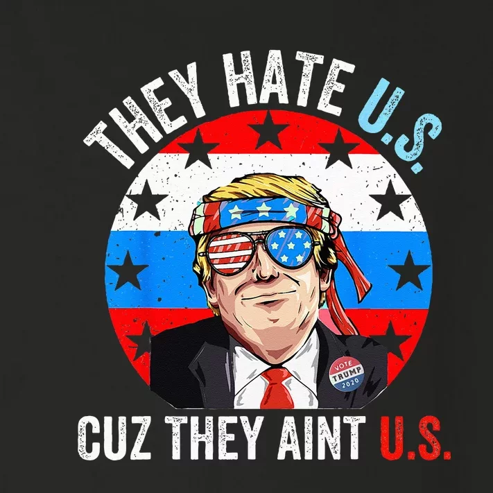 They Hate Us Cuz They Ain't Us Funny 4th of July USA Toddler Long Sleeve Shirt