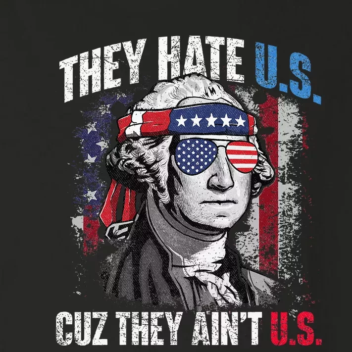 They Hate Us Cuz They AinT Us Usa American Flag Toddler Long Sleeve Shirt