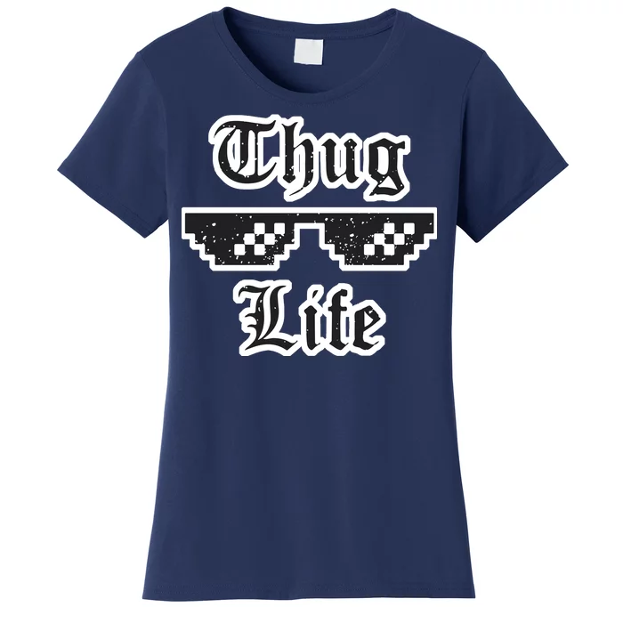 Thug Life Retro Glasses Meme Women's T-Shirt