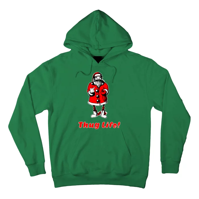 Thug Life Santa Claus Finger Christmas Hoodie