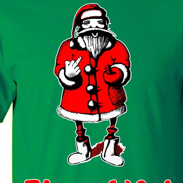 Thug Life Santa Claus Finger Christmas Tall T-Shirt