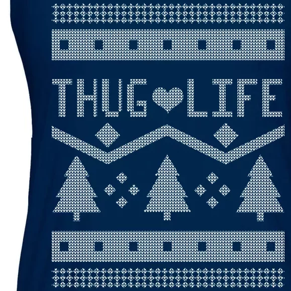 Thug Life Ugly Christmas Sweater Ladies Essential Flowy Tank