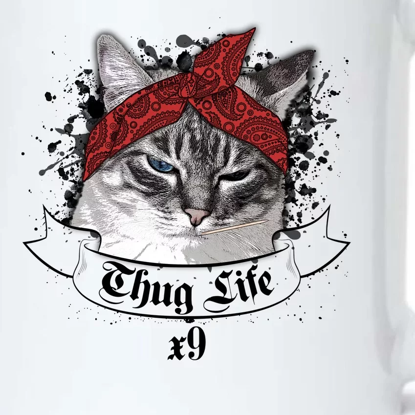 Thug Life X9 Gangster Cat Black Color Changing Mug