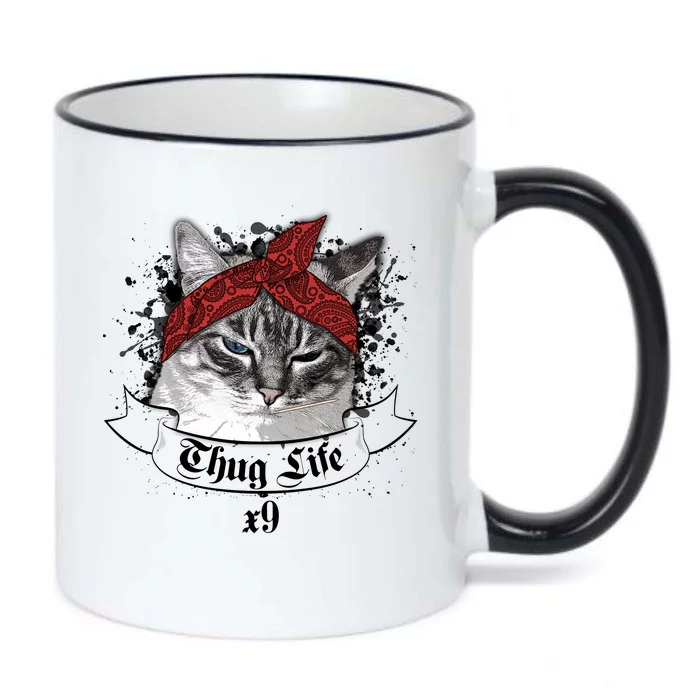 Thug Life X9 Gangster Cat Black Color Changing Mug