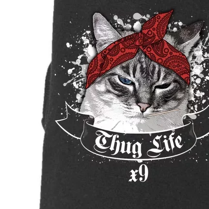 Thug Life X9 Gangster Cat Doggie 3-End Fleece Hoodie