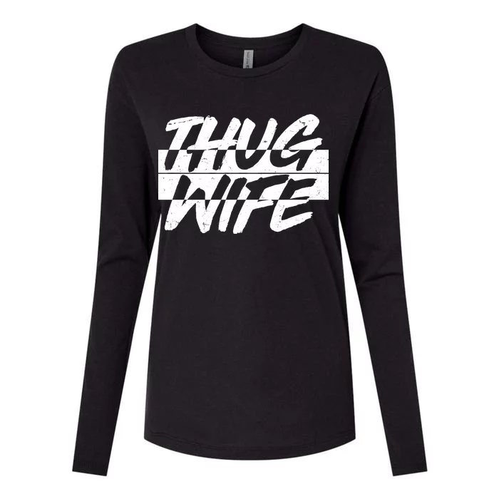 Thug Wife Womens Cotton Relaxed Long Sleeve T-Shirt