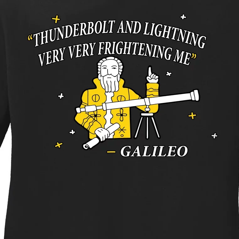 Thunderbolt and Lightning Galileo Ladies Long Sleeve Shirt