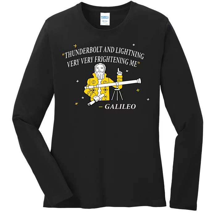 Thunderbolt and Lightning Galileo Ladies Long Sleeve Shirt