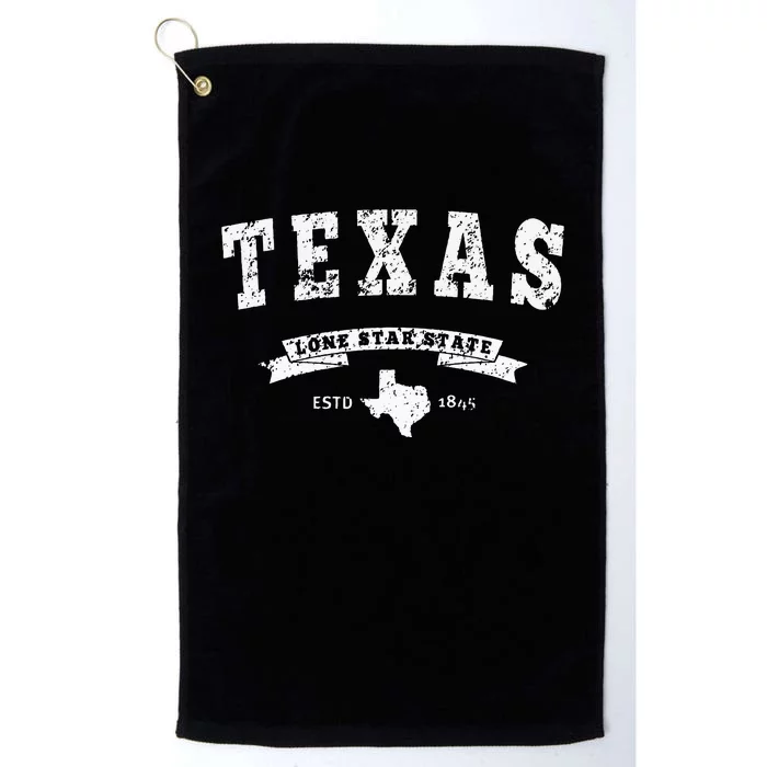 Texas Hoodie Vintage Texas Swea Retro Design TX Platinum Collection Golf Towel