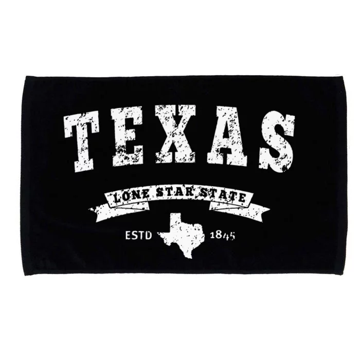 Texas Hoodie Vintage Texas Swea Retro Design TX Microfiber Hand Towel