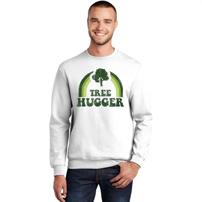 Tree Hugger Vintage Retro Nature Environmental Earth Day Sweatshirt