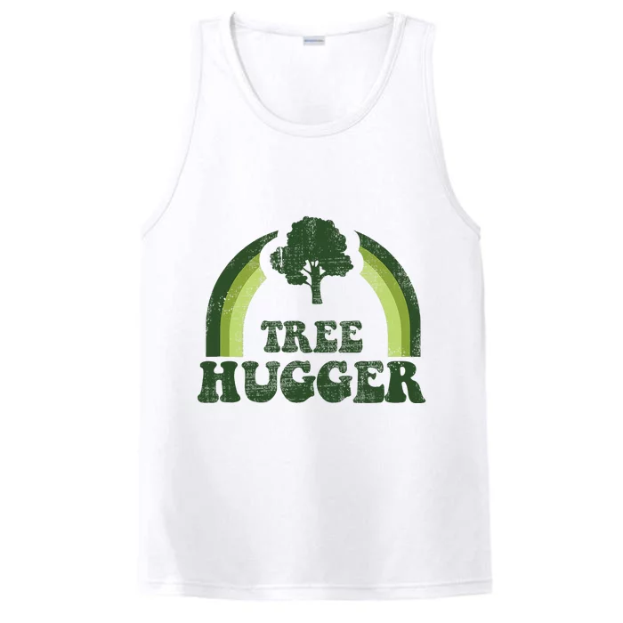 Tree Hugger Vintage Retro Nature Environmental Earth Day Performance Tank