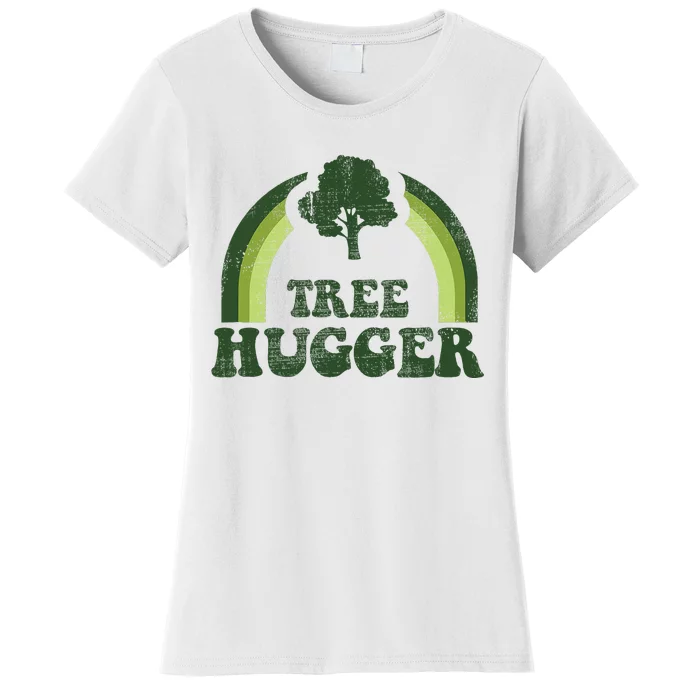 Tree Hugger Vintage Retro Nature Environmental Earth Day Women's T-Shirt