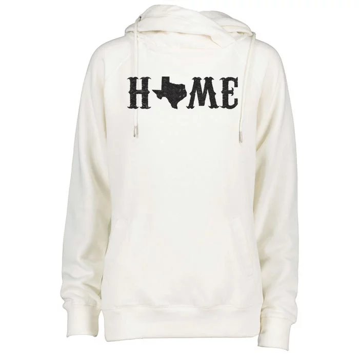 Texas Home Vintage Logo Womens Funnel Neck Pullover Hood