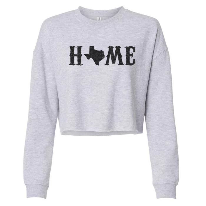 Texas Home Vintage Logo Cropped Pullover Crew