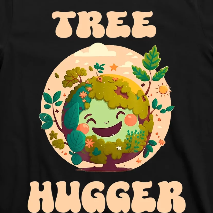 Tree Hugger Vintage Retro Nature Environmental Earth Day T-Shirt