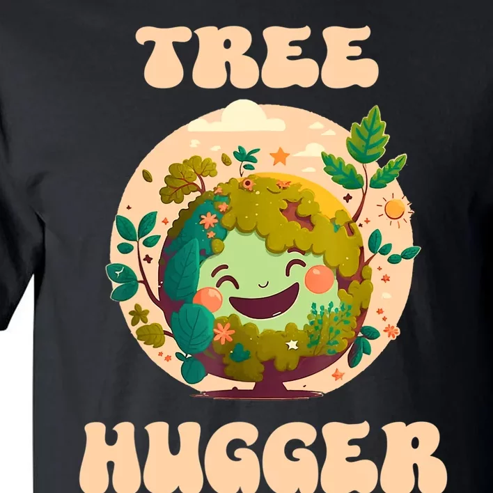 Tree Hugger Vintage Retro Nature Environmental Earth Day Tall T-Shirt