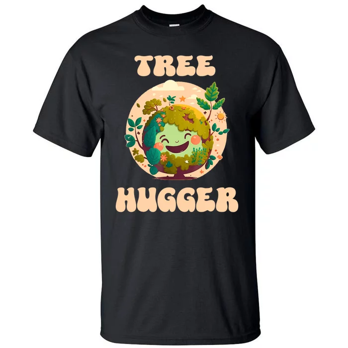 Tree Hugger Vintage Retro Nature Environmental Earth Day Tall T-Shirt