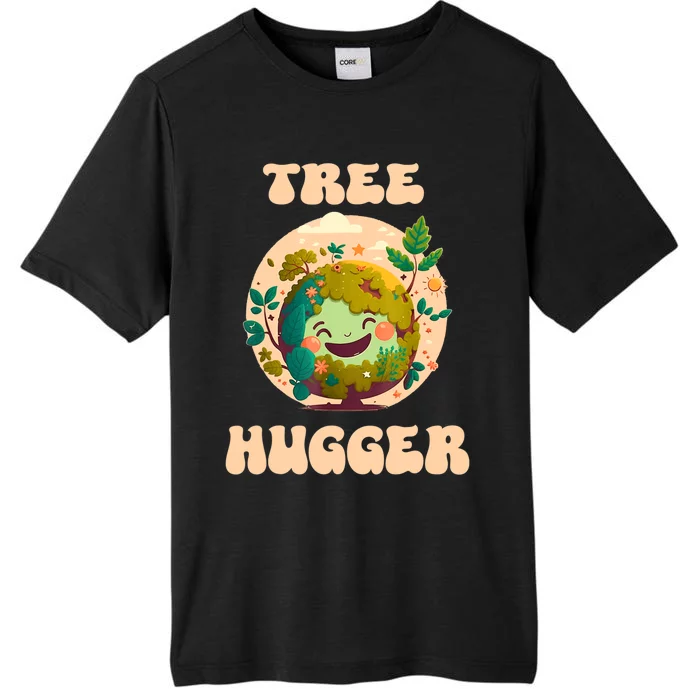 Tree Hugger Vintage Retro Nature Environmental Earth Day ChromaSoft Performance T-Shirt