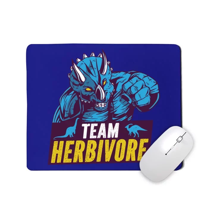 Team Herbivore Vegan Dinosaur Vegetarians And Vegans Gift Mousepad