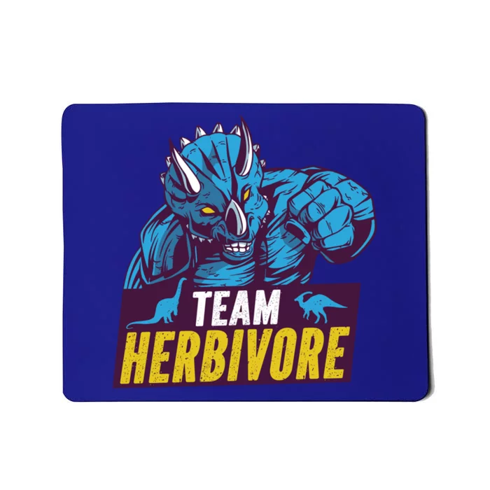 Team Herbivore Vegan Dinosaur Vegetarians And Vegans Gift Mousepad