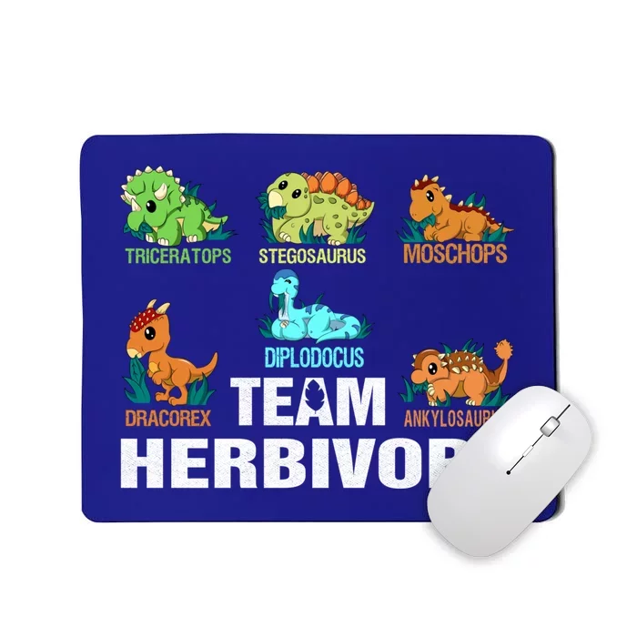 Team Herbivores Veganism Herbivore Dinosaur Gift Mousepad