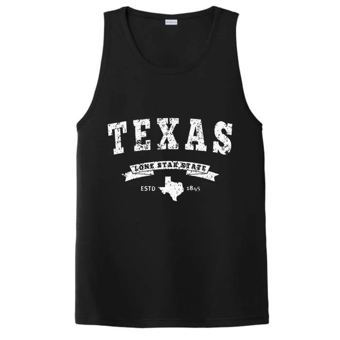 Texas Hoodie Vintage Texas Swea Retro Design TX Performance Tank