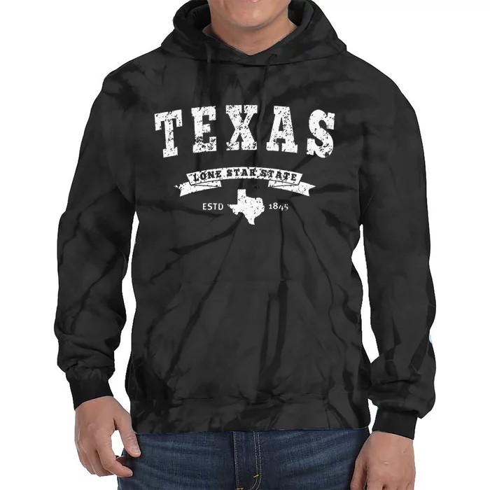 Texas Hoodie Vintage Texas Swea Retro Design TX Tie Dye Hoodie