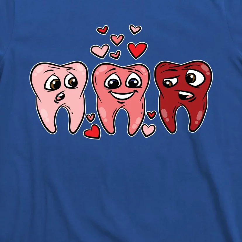 Tooth Heart Valentines Day Cute Dentist Dental Hygienist Great Gift T-Shirt