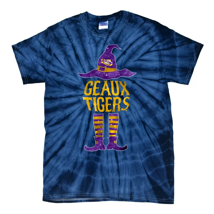 Tigers Halloween Witch Tie-Dye T-Shirt