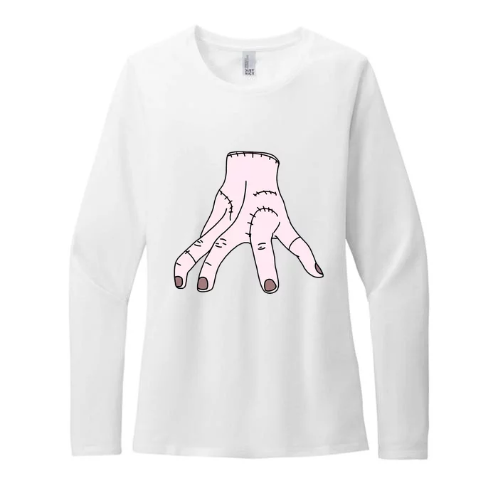 Thing Hand Wednesday Lover Trending Gift Idea Womens CVC Long Sleeve Shirt