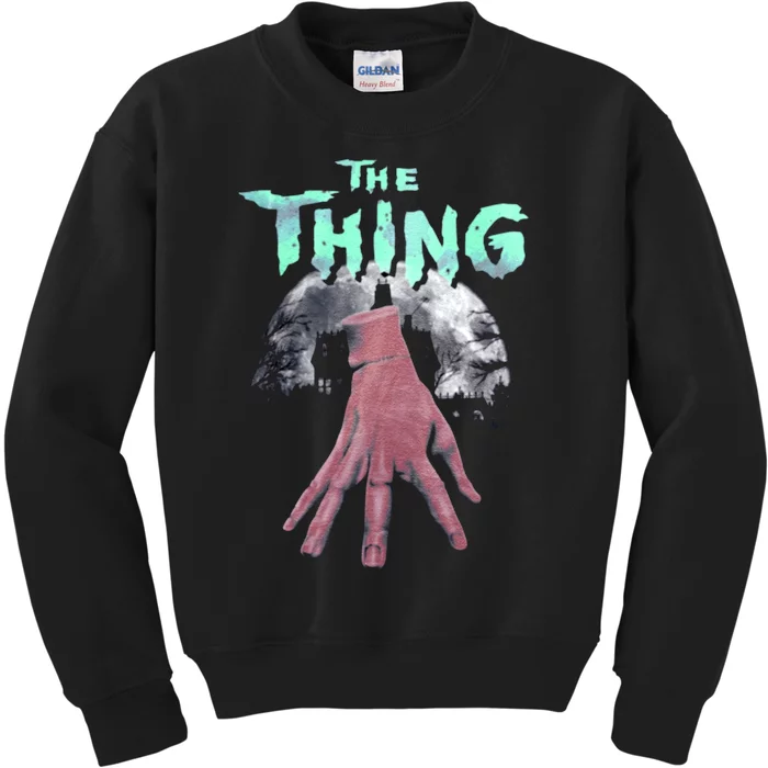 Thing Hand Wednesday Lover Trending Gift Idea Kids Sweatshirt