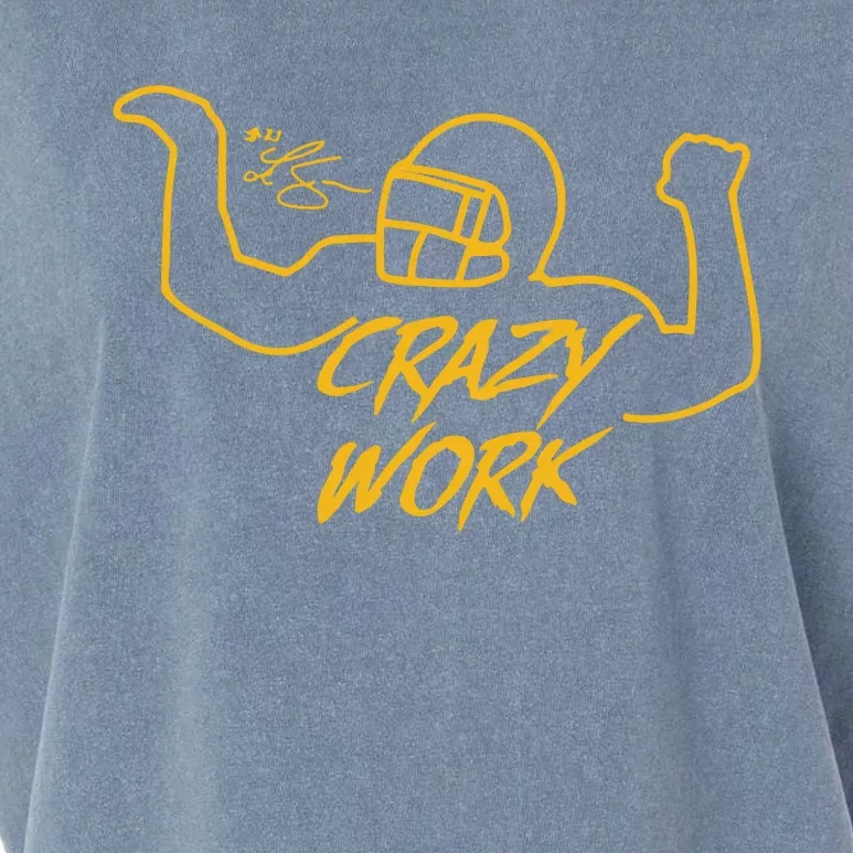 Ty Hill Wearing Crazy Work Garment-Dyed Women's Muscle Tee