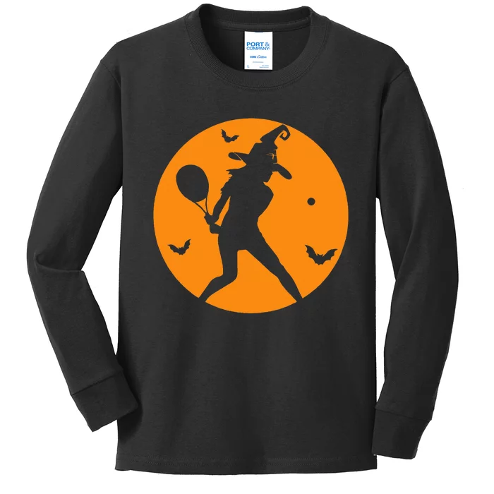 Tennis Halloween Witch Costume For Tennis Players Coaches Kids Long Sleeve Shirt