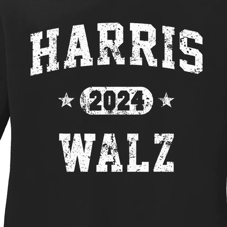 Team Harris Walz 2024 Ladies Long Sleeve Shirt