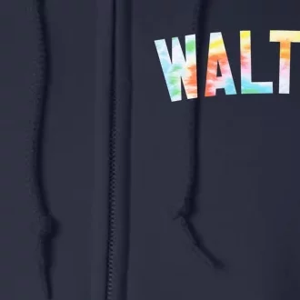 Tees Honored Walton 2024 Tiedye Warmups Full Zip Hoodie