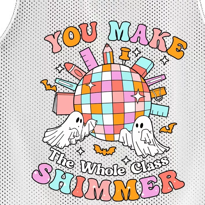 Teacher Halloween You Make The Whole Class Shimmer Mesh Reversible Basketball Jersey Tank