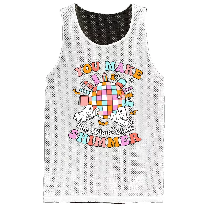 Teacher Halloween You Make The Whole Class Shimmer Mesh Reversible Basketball Jersey Tank