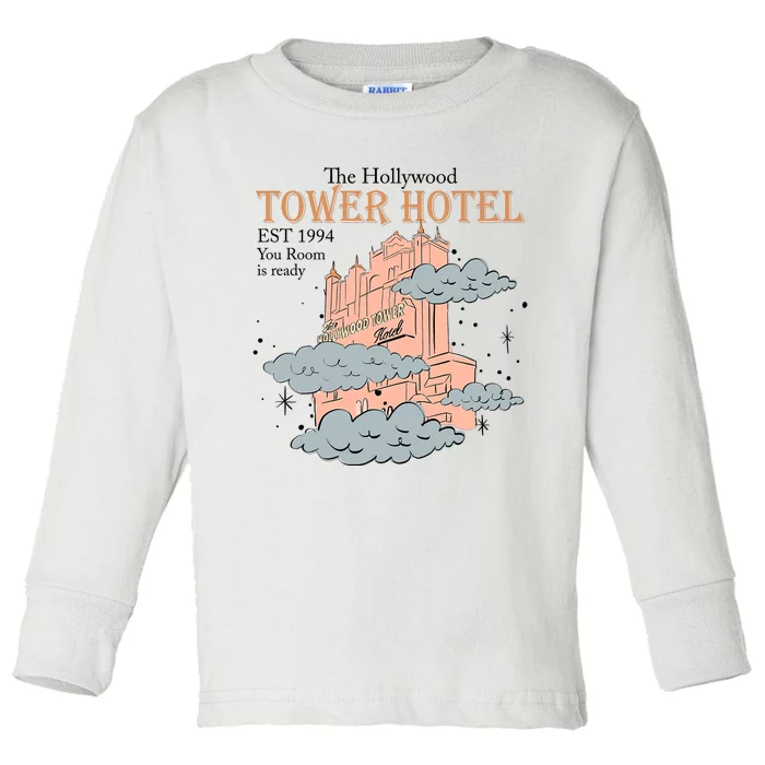 Tower Hotel Your Room Is Ready Est 1994 Tower Of Terror Family Matching Toddler Long Sleeve Shirt