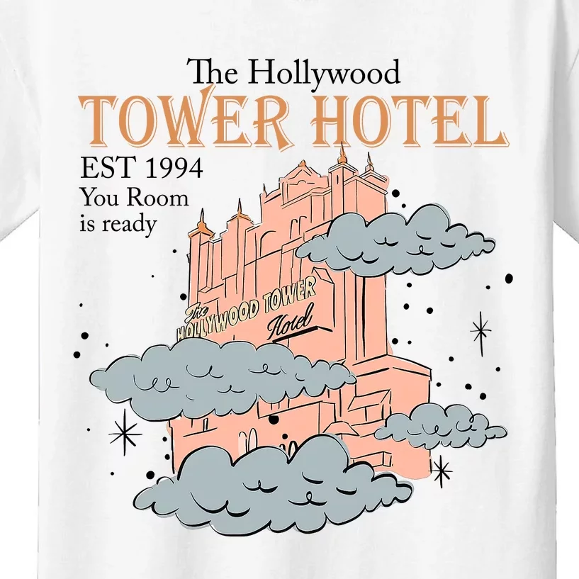 Tower Hotel Your Room Is Ready Est 1994 Tower Of Terror Family Matching Kids T-Shirt