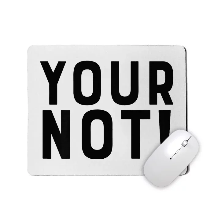 Thats Hot Your Not 2000 Front And Back Mousepad