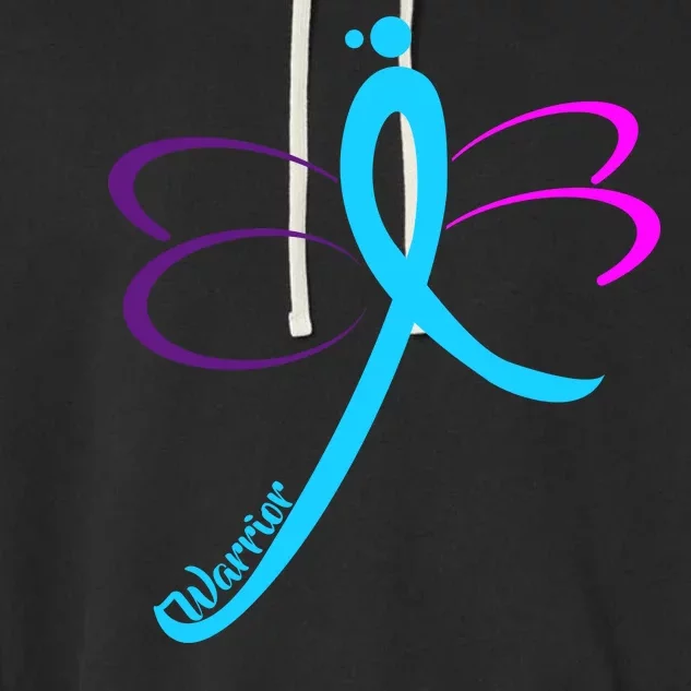 Thyroid Cancer Awareness Garment-Dyed Fleece Hoodie