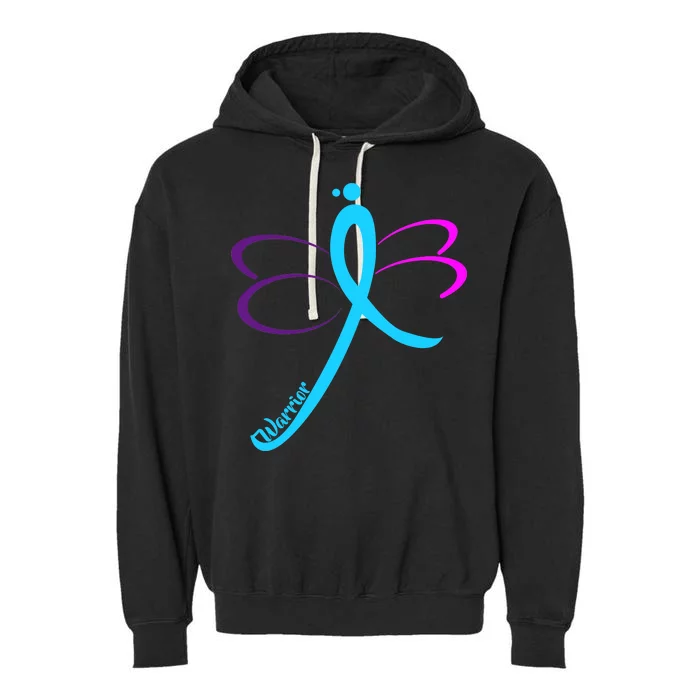 Thyroid Cancer Awareness Garment-Dyed Fleece Hoodie