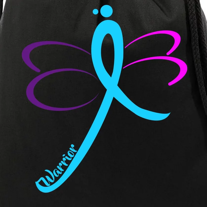 Thyroid Cancer Awareness Drawstring Bag