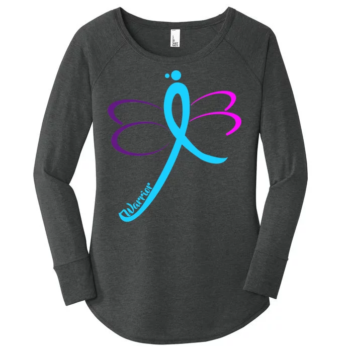 Thyroid Cancer Awareness Women's Perfect Tri Tunic Long Sleeve Shirt