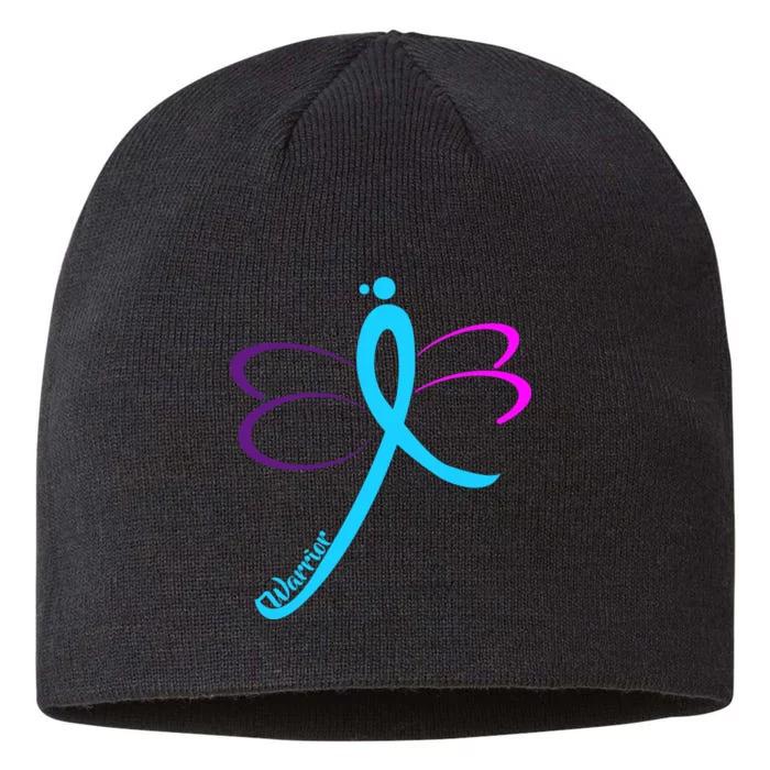 Thyroid Cancer Awareness 8 1/2in Sustainable Knit Beanie