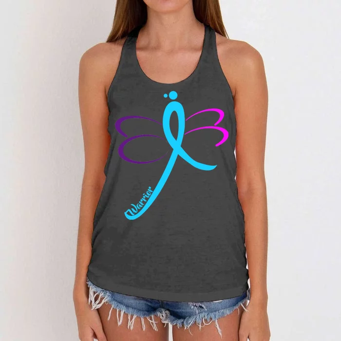 Thyroid Cancer Awareness Women's Knotted Racerback Tank