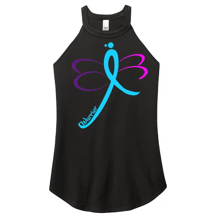 Thyroid Cancer Awareness Women’s Perfect Tri Rocker Tank